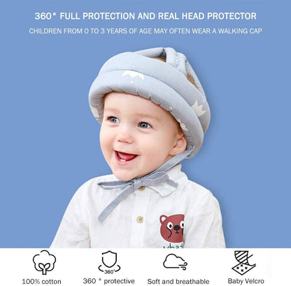 Baby Head Protector Crawling - Baby Safety Helmet &amp; amp Walking Helmet (Random Color/Design)