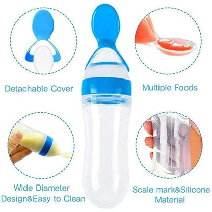 Food Pacifier + Feeder Spoon / Fresh Fruit Food Baby , Feeding Safe Fruit Feeder - Random Color