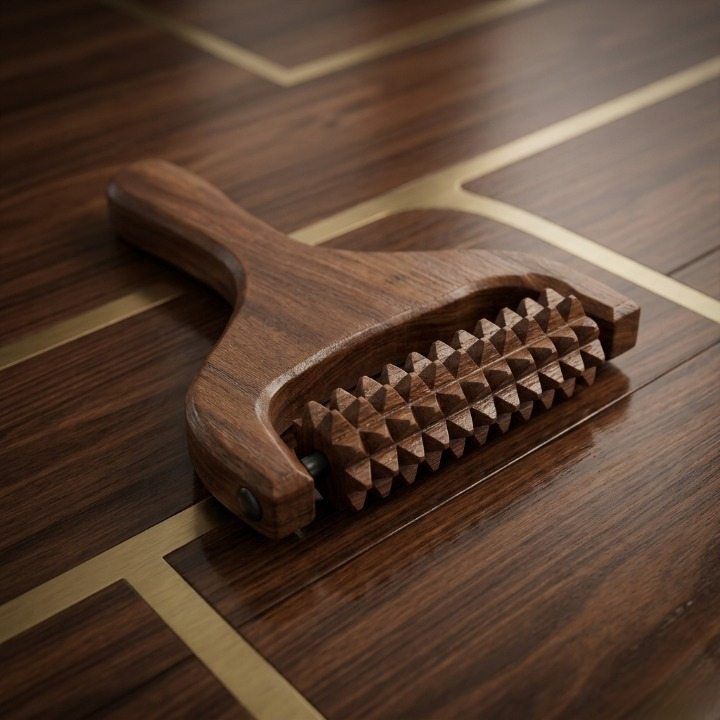 Handcrafted Wooden Scalp, Head, Neck, and Shoulder Massager – Reflexology & Acupressure Roller