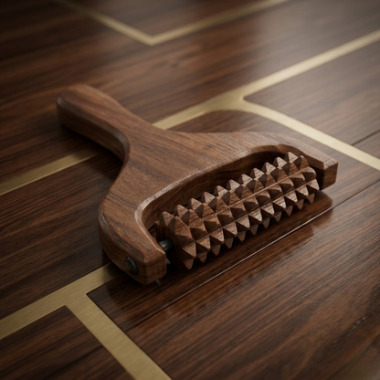 Handcrafted Wooden Scalp, Head, Neck, and Shoulder Massager – Reflexology & Acupressure Roller