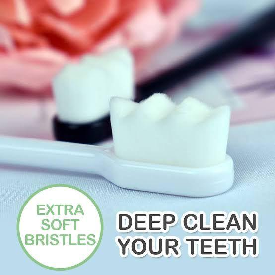 1Pc Soft Tooth Brush Micro Nano Tooth Brush For Sensitive Gums With Extra Soft Floss Random Color
