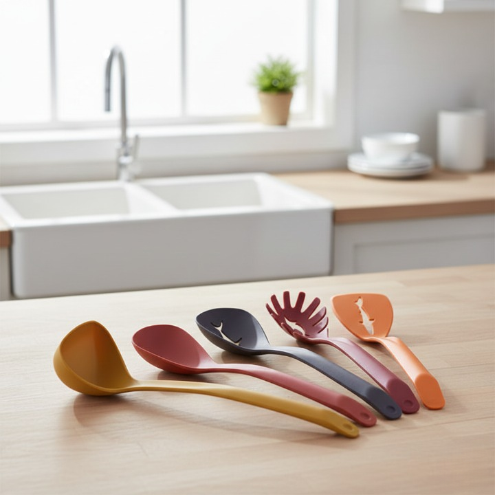 5 In 1 Spoon Set Durable Quality Stylish Design Easy To Use Perfect Choice For Kitchen