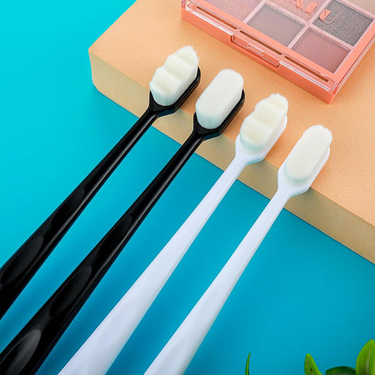 1Pc Soft Tooth Brush Micro Nano Tooth Brush For Sensitive Gums With Extra Soft Floss Random Color
