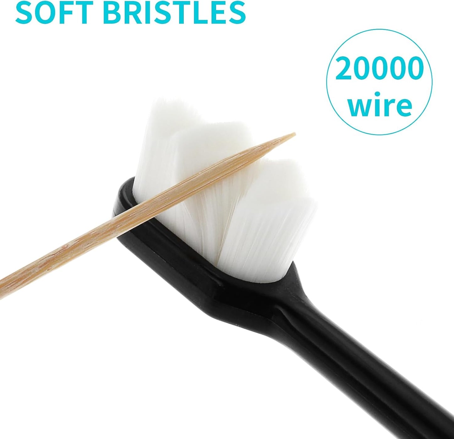 1Pc Soft Tooth Brush Micro Nano Tooth Brush For Sensitive Gums With Extra Soft Floss Random Color