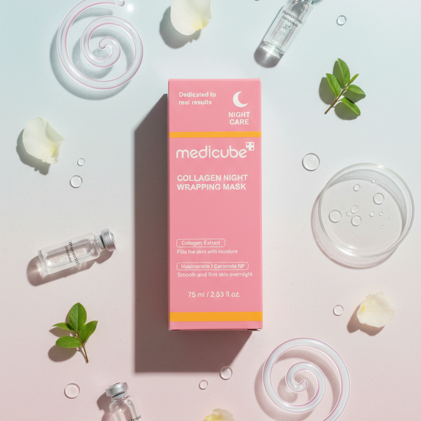 Medicube Collagen Night Cocoon Mask – Wake Up to Firmer, Plumper Skin | Night Wrapping Care | 75 ml