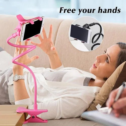 Flexible Snake Mobile Stand – Adjustable Lazy Phone Holder for Desk, Bed & Table | Random Color