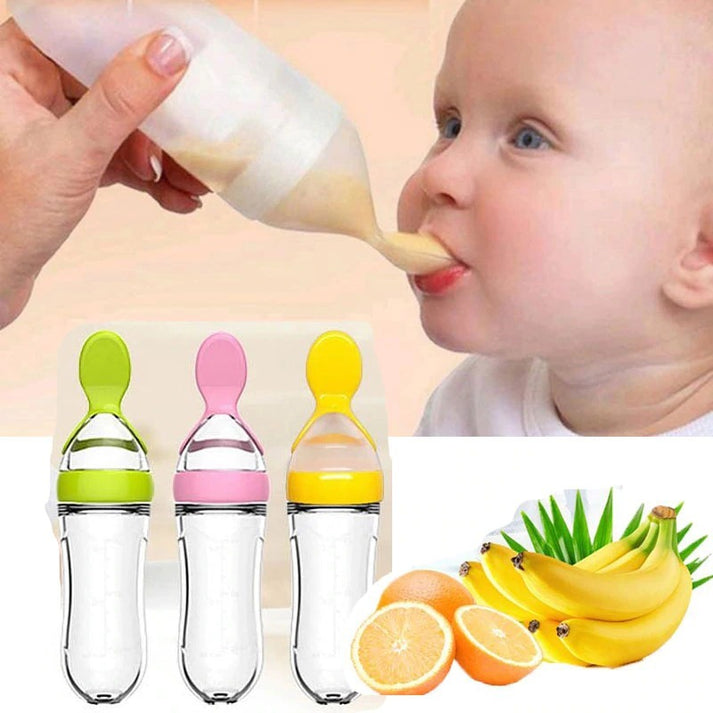 Food Pacifier + Feeder Spoon / Fresh Fruit Food Baby , Feeding Safe Fruit Feeder - Random Color