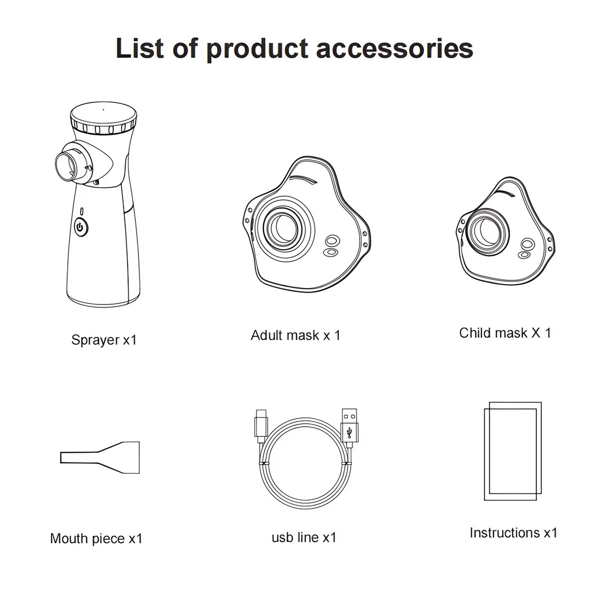Mini Portable Silent Nebulizer Handheld Inhaler Atomizer: Medical Grade Mesh Technology for Asthma and Respiratory Care