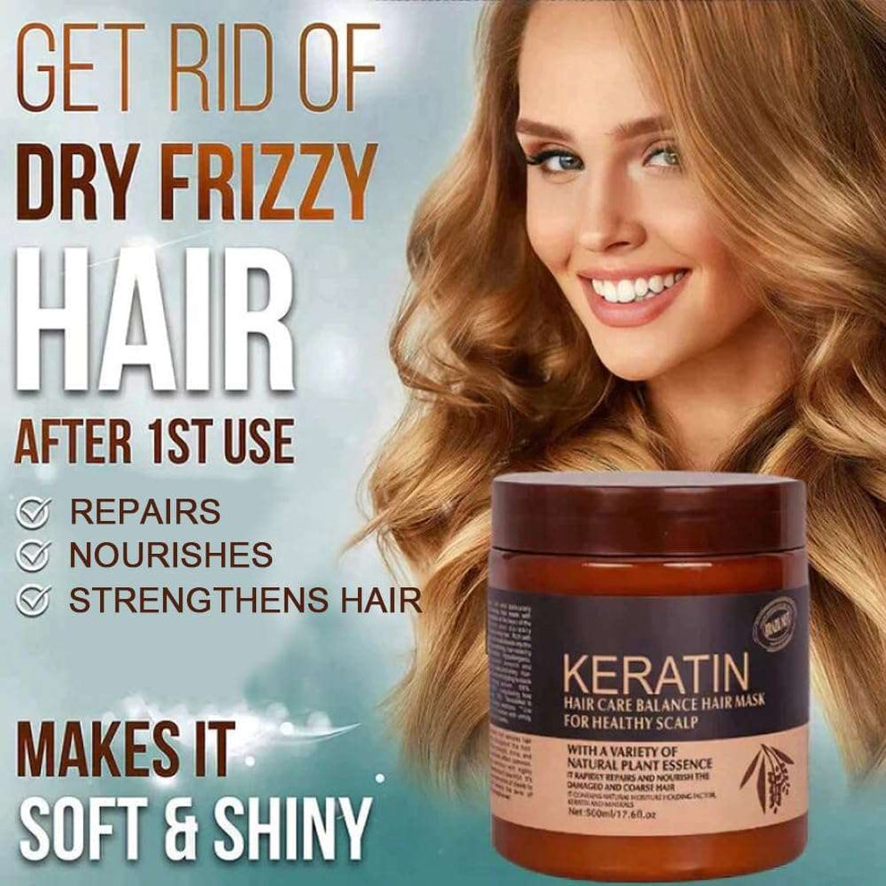 Keratin Hair Care Balance Mask And Treatment for Healthy Scalp - 500ml