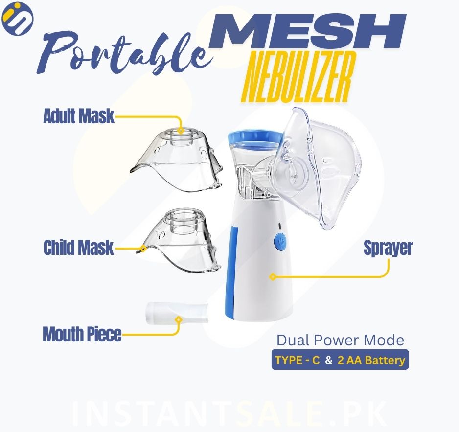 Mini Portable Silent Nebulizer Handheld Inhaler Atomizer: Medical Grade Mesh Technology for Asthma and Respiratory Care