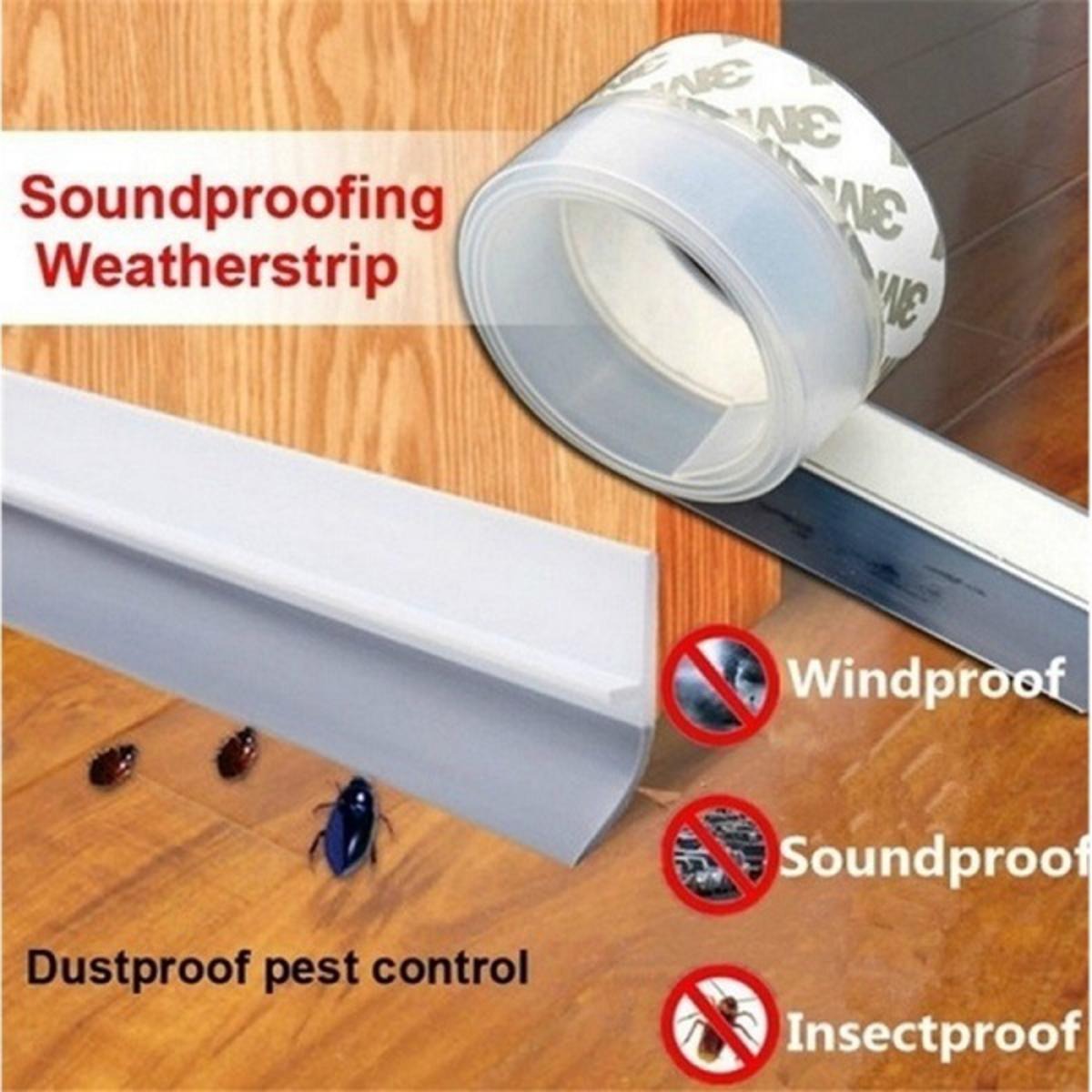 5 Meter Door Seal Tape – Strong Adhesive Weatherproof Strip for Doors & Windows | Soundproof, Dustproof, Anti-Draft & Easy Installation