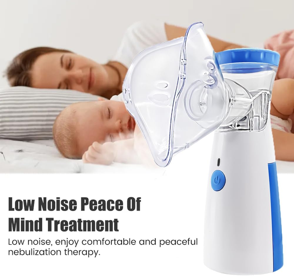 Mini Portable Silent Nebulizer Handheld Inhaler Atomizer: Medical Grade Mesh Technology for Asthma and Respiratory Care