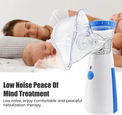 Mini Portable Silent Nebulizer Handheld Inhaler Atomizer: Medical Grade Mesh Technology for Asthma and Respiratory Care