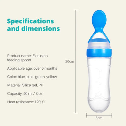Food Pacifier + Feeder Spoon / Fresh Fruit Food Baby , Feeding Safe Fruit Feeder - Random Color