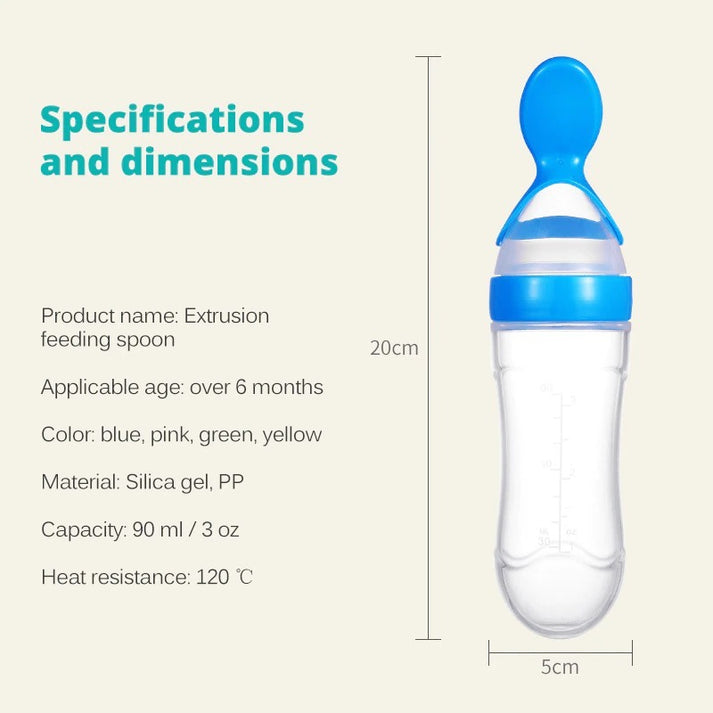 Food Pacifier + Feeder Spoon / Fresh Fruit Food Baby , Feeding Safe Fruit Feeder - Random Color
