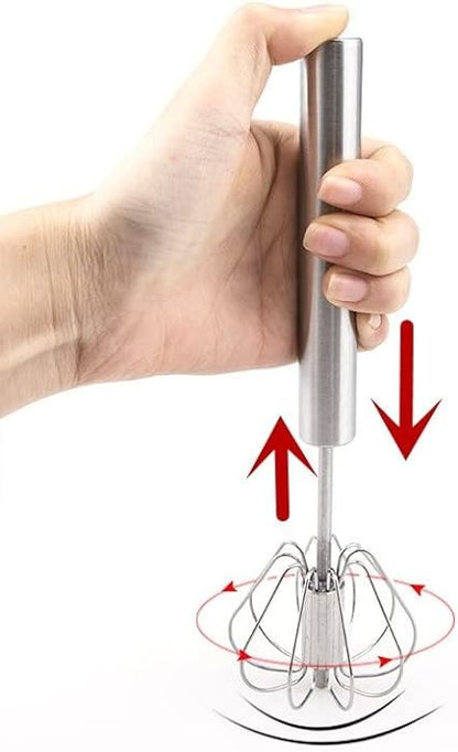 Hand Pressure Semi-Automatic Egg Beater Kitchen Accessories Tools Self Turning Cream Utensils Whisk Manual Mixer