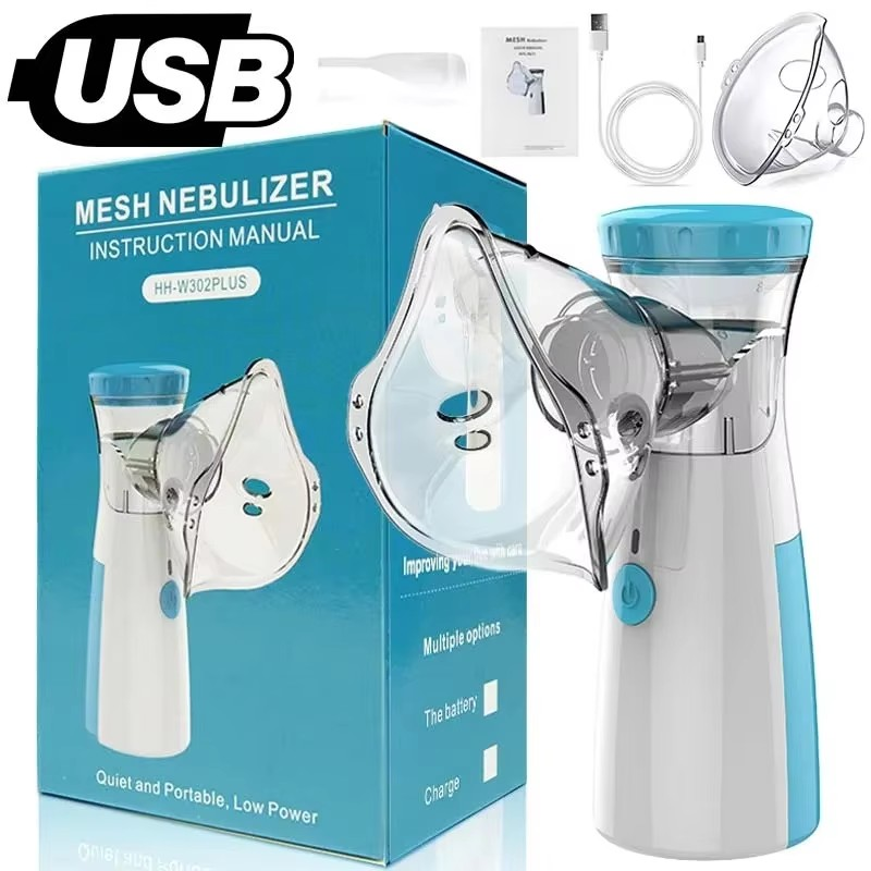 Mini Portable Silent Nebulizer Handheld Inhaler Atomizer: Medical Grade Mesh Technology for Asthma and Respiratory Care