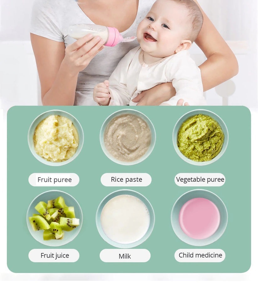 Food Pacifier + Feeder Spoon / Fresh Fruit Food Baby , Feeding Safe Fruit Feeder - Random Color